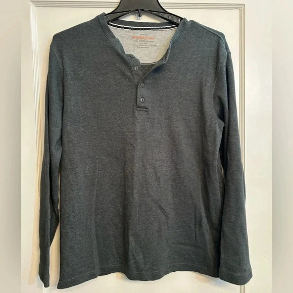 Waterproof Vintage Thermal Henley Grey XL - Picture 1 of 2